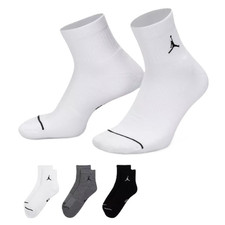 Jordan 3-Pair Dri-Fit Everyday Cushion Ankle Socks L White/Black/Gray DX9655-911