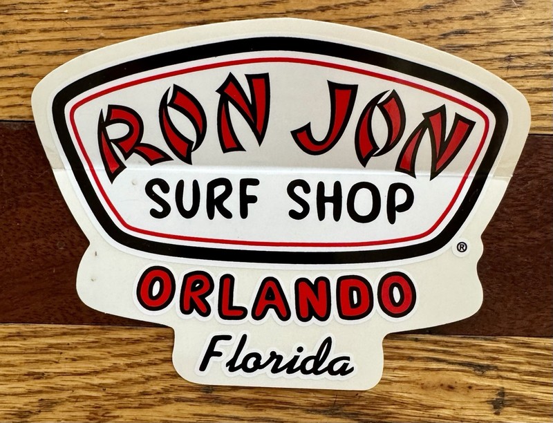 *Ron Jon* ORLANDO Skateboard Sticker / Decal