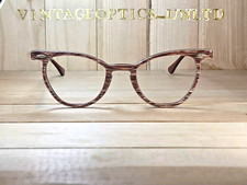 Bausch N Lomb Vintage Woodgrain Hornrimmed 1960s Era Eyeglasses Frame. NOS.