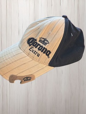 Corona Extra Striped Baseball Cap with Built-in Bottle Opener