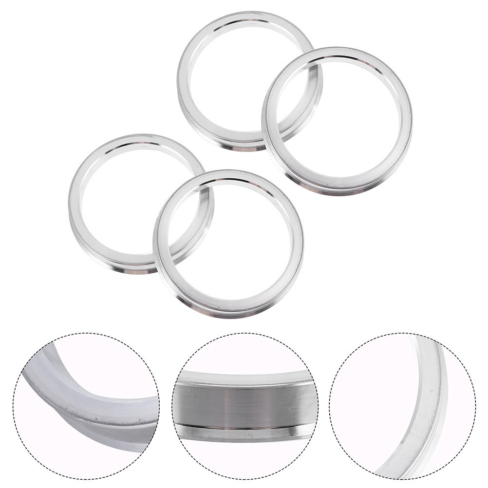 4pcs Wheel Hub Rings 66.45 to 57.1 Hub Centric Rings Aluminium Alloy Hub Bore