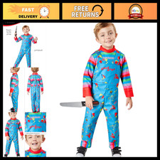 Chucky Costume for Kids - Scary Halloween Outfit, Boys' Dress-Up, Size Options