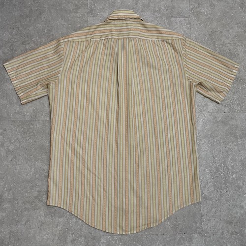 Vintage Penneys Towncraft Penn-Prest Button Up Striped Shirt Men’s L Boho Mod 70 - Picture 10 of 13