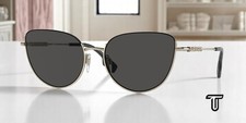 BURBERRY BE3144 110987 Harper Light Gold Dark Grey 58 mm Women's Sunglasses
