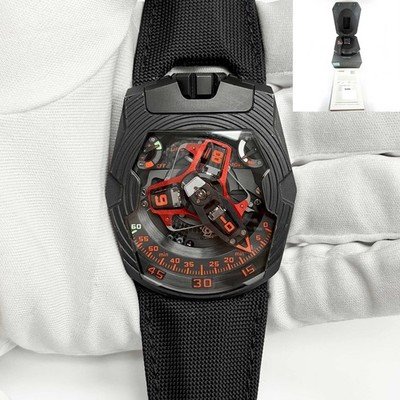 2018 Urwerk Ur-210 Royal Hawk Edition Black Dlc Titanium 43MM Black Box Paper