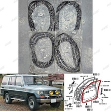 1 Set Door Rubber Weather Strip For Toyota Land Cruiser 70 75 78 4 Door Kzj78