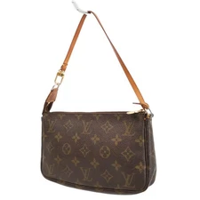 Louis Vuitton M51980 Pochette Accessoires Pouch Monogram Brown PVC Japan 03519