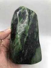 860g 100% Natural Nephrite Jade Polished Crystal  Mineral Specimen From Pakistan