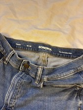 Sonoma Goods For Life Jeans Mens 32x32 Blue Regular Straight Stretch Denim Pants