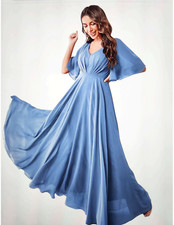 NEW Women's Bridesmaid/ Formal Dress Plus Size 26, Steel Blue, NWT