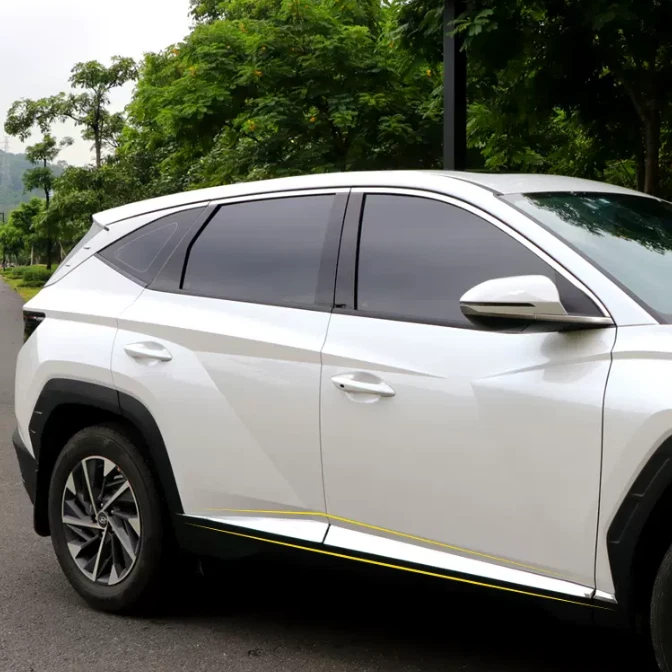 For Hyundai TUCSON 2022-2025 ABS outside door body side molding chrome trim 6pcs - Image 3 of 4