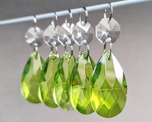 6 hängende Sonnenfänger Kronleuchter Glas Kristalle Deko Prismen Licht Perlen - Bild 243 von 299