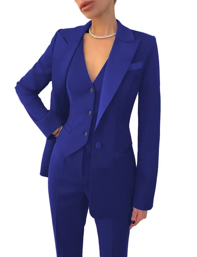 Women 3Pcs Set Wedding Pantsuits Formal Women Suits Office Sets Business Office - Picture 10 of 23
