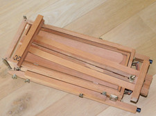 vintage TALENS Chevalet de peinture peintre COFFRET VALISE poignée CUIR Palette