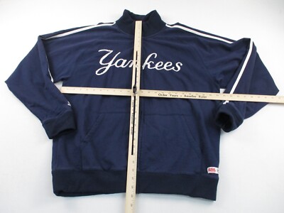 MLB☆NY ヤンキース キルティングジャケット ビッグロゴ XL ネイビー jh design NY Yankees World Series 27 CHMPIONS reversible