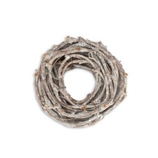 NaDeco Wianek na wino Biały 20cm Wianek na wino Kraus z winorośli Biały wieniec na drzwi 