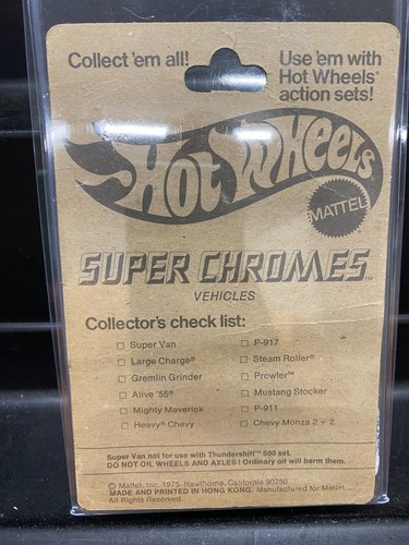 Vintage 1975 Mattel HOT WHEELS Redline Steam Roller MIP Unpunched Die-Cast Chrm - Bild 10 von 12