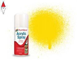 SPRAY PLASTICA MODELLISMO HUMBROL NO 69 YELLOW - MODELLERS SPRAY 150 ML