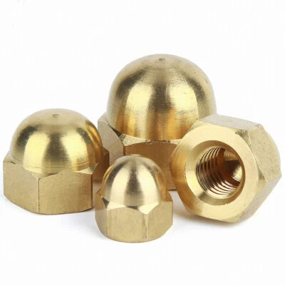 M3 M4 M5 M6 M8 M10 M12M14M16M18M20 Dome Nuts Brass Cap Hex Nut DIN1587 High Head