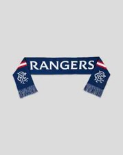 Official Glasgow Rangers FC Navy Knitted Scarf BNWT
