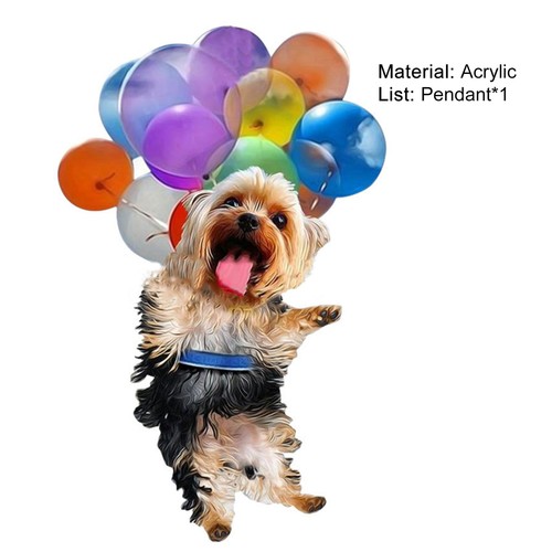 Happy Puppy Bubbles Acrylic Car Pendant Hanging Ornament Interior Decor Supplies - Picture 6 of 15