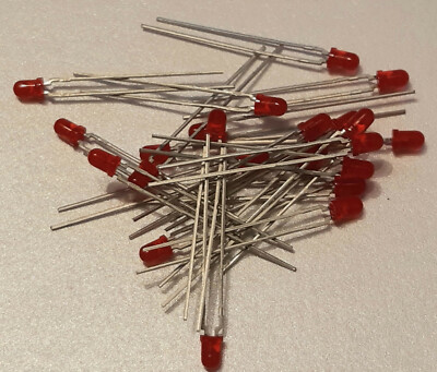 50 Stk. LED LR 3360-F 3mm rot  red diffused ''Siemens'' NOS (''B2b'')