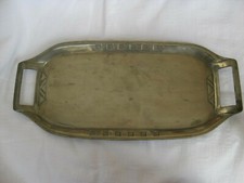 Jugendstil Zinn Tablett  Entwurf Albin Müller? ??? Hueck Feinzinn Altersspuren