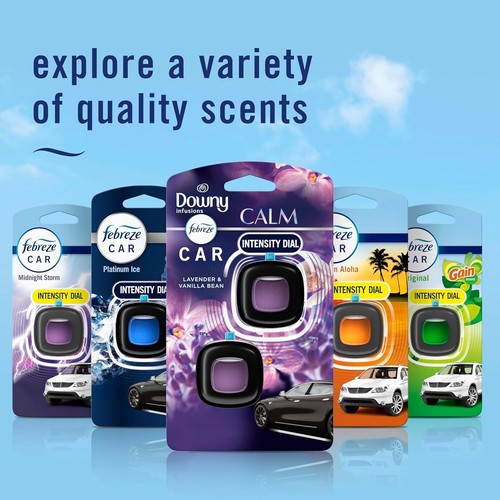 Febreze Clip di sfiato per auto, profumo di calma piuma, 2 pezzi, 0,13 once totali - Foto 7 di 11