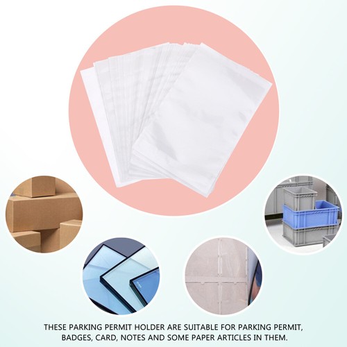 100 Pcs Shipping Label Sets Box Bag Adhesive Pockets Packaging Envelopes - Picture 7 of 10