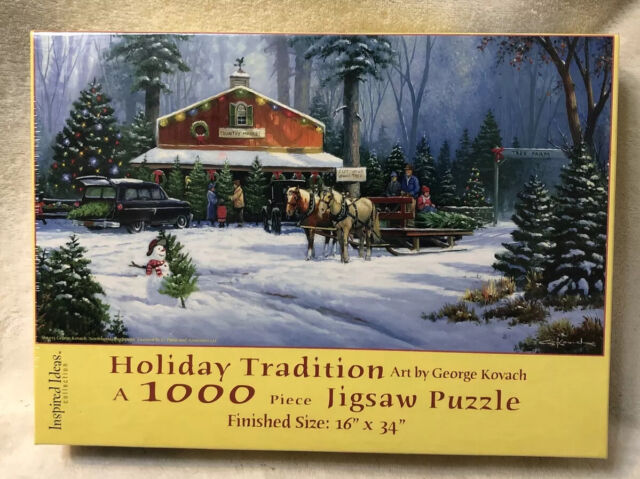 Holiday Tradition Jigsaw Puzzle 1000 piece By George Kovach NEW