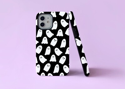 Niedliche Baby Geister Geist Halloween schwarz robuste Handyhülle/Cover für iPhone Samsung
