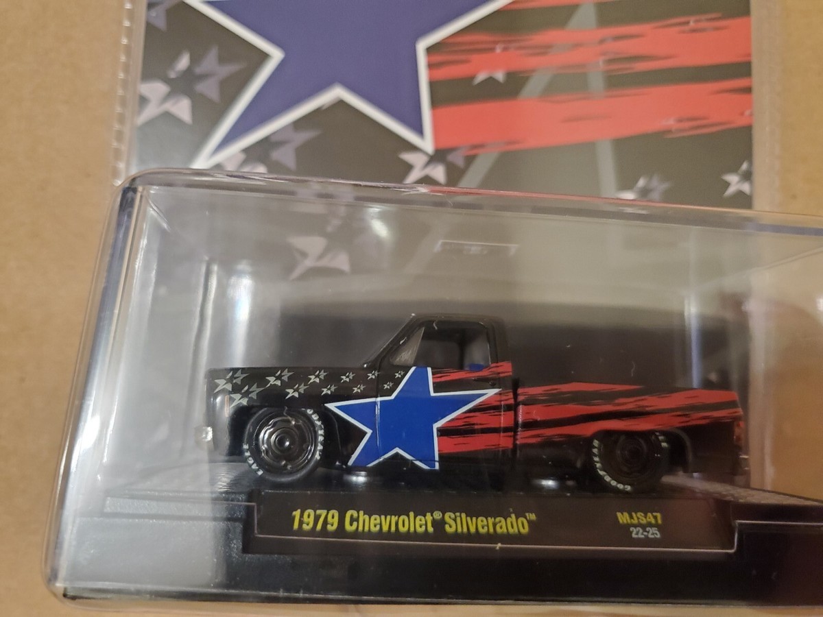 M2 Machines MJS47 1:64 1979 Chevrolet Silverado Pickup Stars and