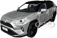 TOYOTA RAV4 HYBRID XSE SILVER 1/24 DIECAST MODEL CAR H08666