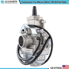 New TM 28 Carburetor For Mikuni TM28 Flat Slide Performance 28mm Motorcycle Carb