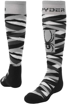 Spyder Boy 248591 Black Peak Kids Ski Socks Size Small