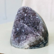 170g Natural Amethyst geode quartz cluster crystal specimen Healing D109