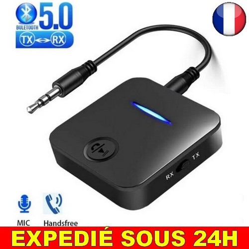 ✅ Récepteur Emetteur Bluetooth 5.0 Adaptateur Sans Fil Avec Micro Audio Stéréo - Foto 1 di 11