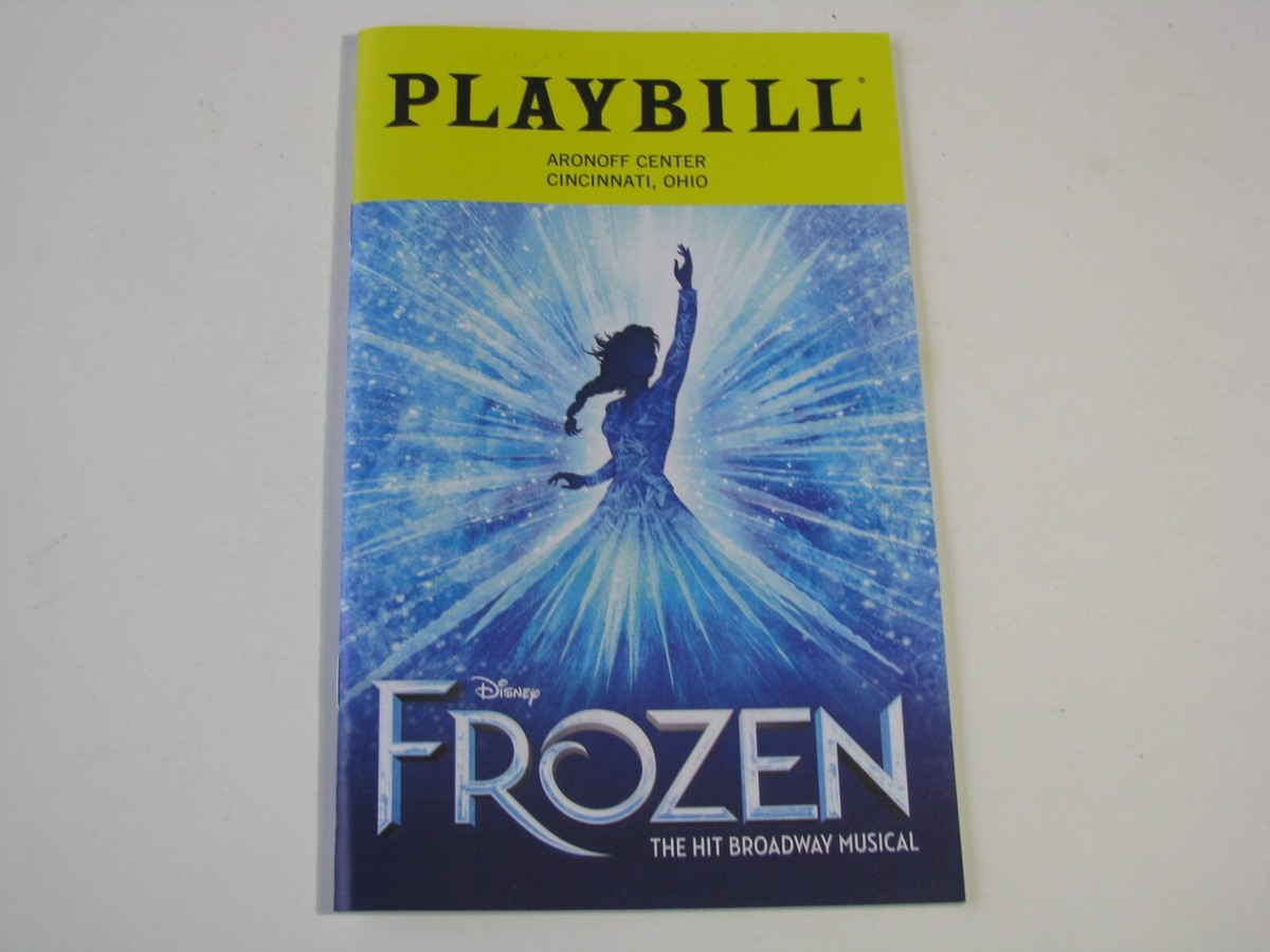 2022 Disney Frozen Broadway Musical Playbill Aronoff Center