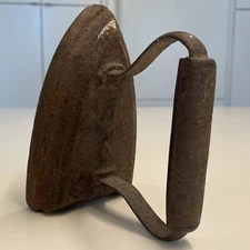 Antique Cast Iron 6" Sad Iron Number 6