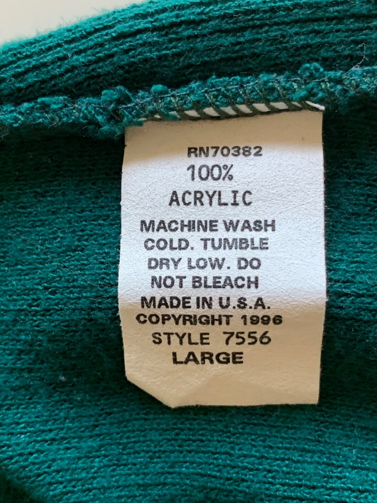 American Priority Collared Green Lightweight Thre… - image 5