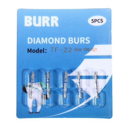 5 pcs Zahnarzt Diamant Bohrer Schleif Fräs Präparation Dental High speed Turbine - Bild 38 von 757