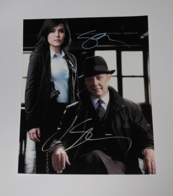 JAMES SPADER & MEGAN BOONE BLACKLIST 8x10 RARE HAND SIGNED PHOTO W/COA AUTOGRAPH