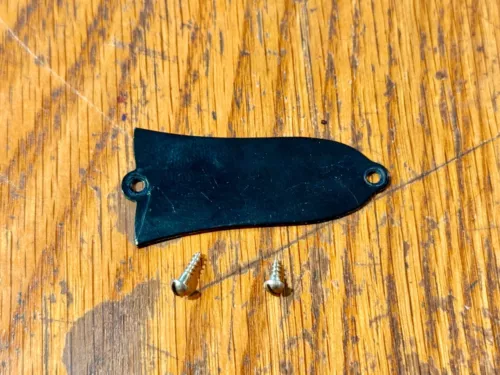 Vintage Gibson Truss Rod Cover Black Single Ply for SG-Les Paul Jr J-45 ES-125 ~