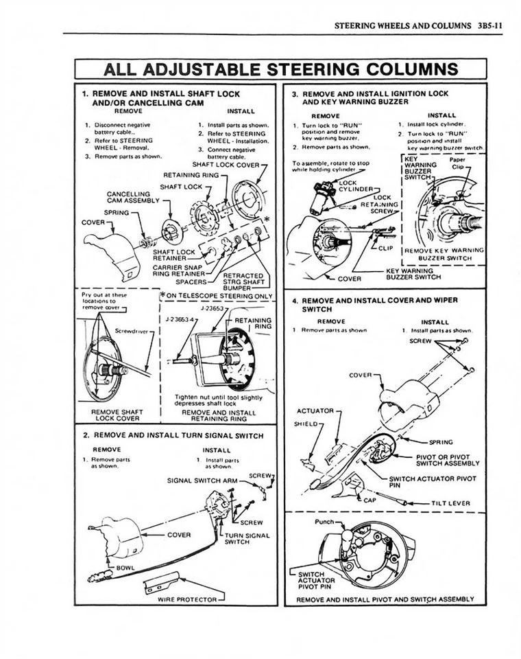 Oldsmobile Custom Cruiser Cutlass 1986 salón/tienda suprema manual de reparación de servicio Foto 4 de 4