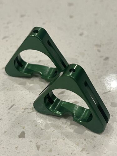 Aluminum Cable Hanger For Brake Straddle Wire. Green.