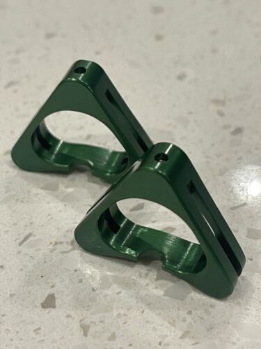 Aluminum Cable Hanger For Brake Straddle Wire.  Green. - 第 1/6 張圖片