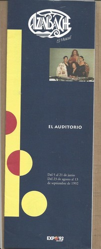 España Expo 92 Sevilla El Auditorio Grupo Azabache Folleto Informativo (FP-547) - 第 1/1 張圖片