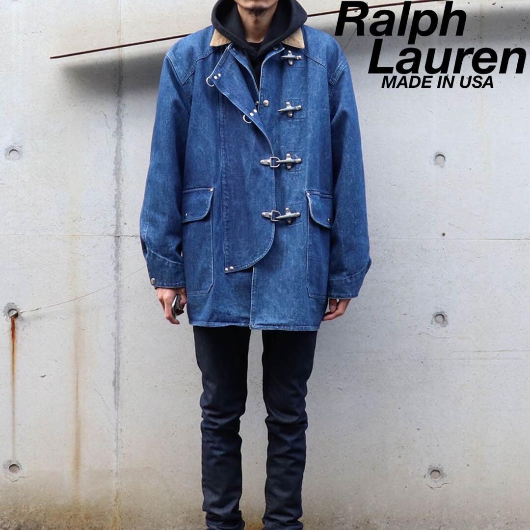 90S Ralph Lauren Denim Fireman Jacket Corduroy | eBay 90S Ralph Lauren Denim Fireman Jacket Corduroy | eBay