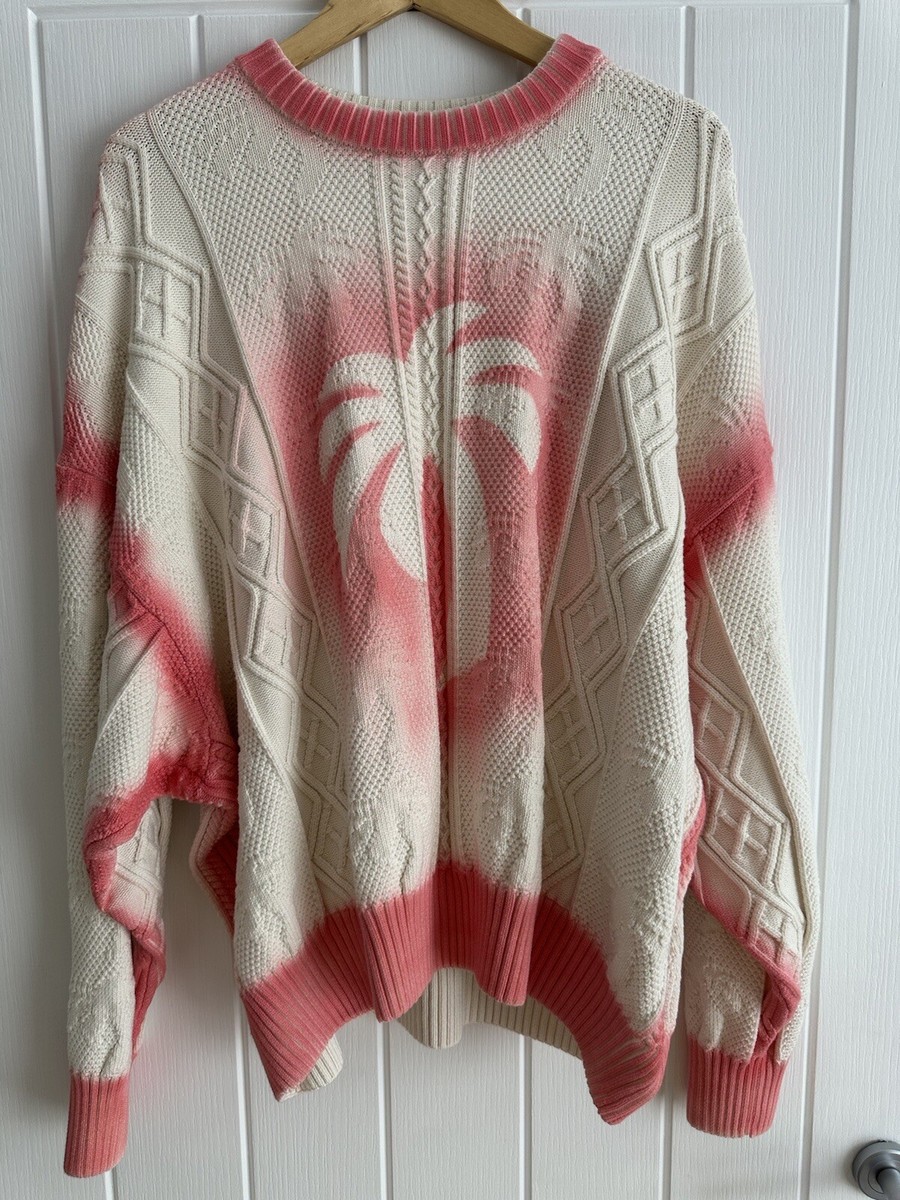 Palm Angels Jumper Women's Palm Angels Curved-logo Wool-blend