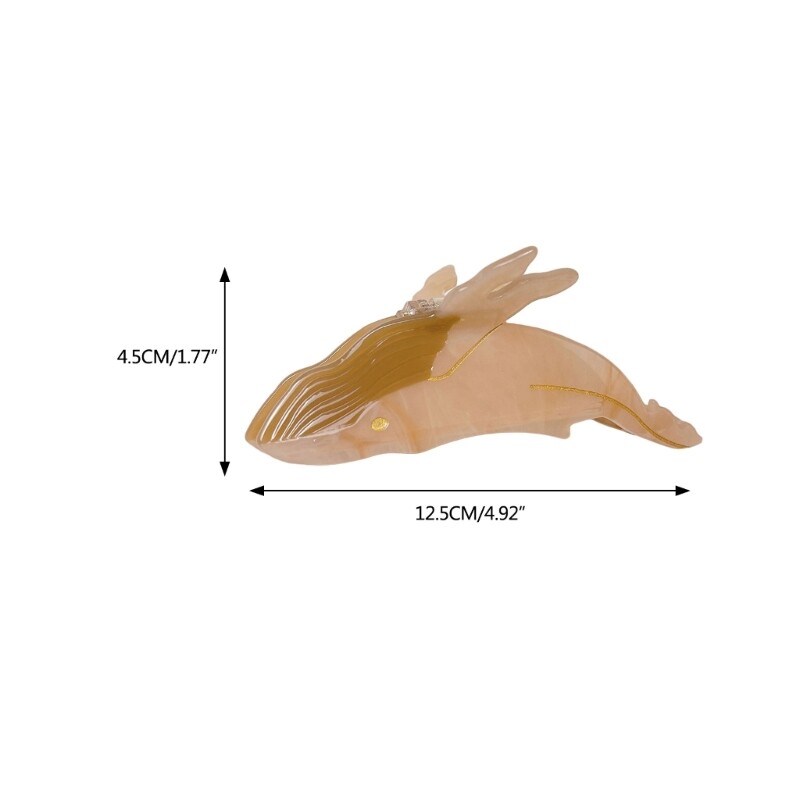 Hair Claw Clip Whale Shape Animal Hair Clip for Women Girls Styling